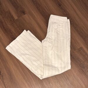 United colors of Benetton white pinstripe dress pants